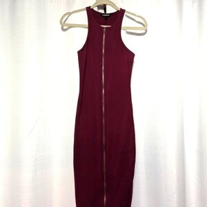 HM Midi bodycon full zipper dress